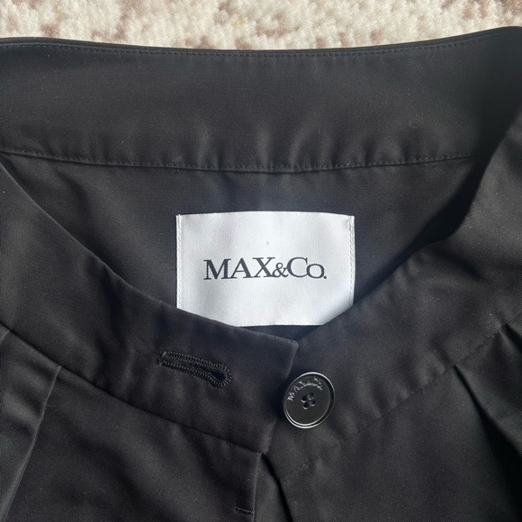 MAX & Co black trench coat - Picture 6 of 7
